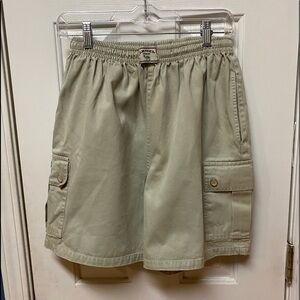 Vintage Camel Shop Travel Line Men Khaki Cargo Shorts Size Medium.